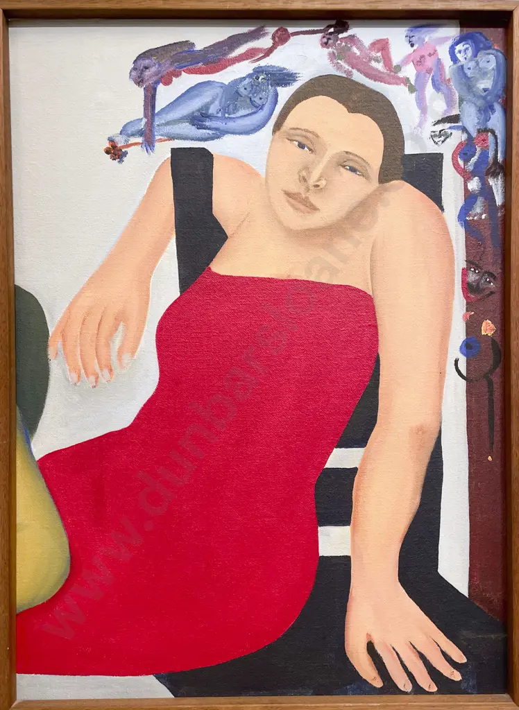 Clare Reilly - Two Minds Pose as Artist and Model - Acrylic on Board Image 1++
