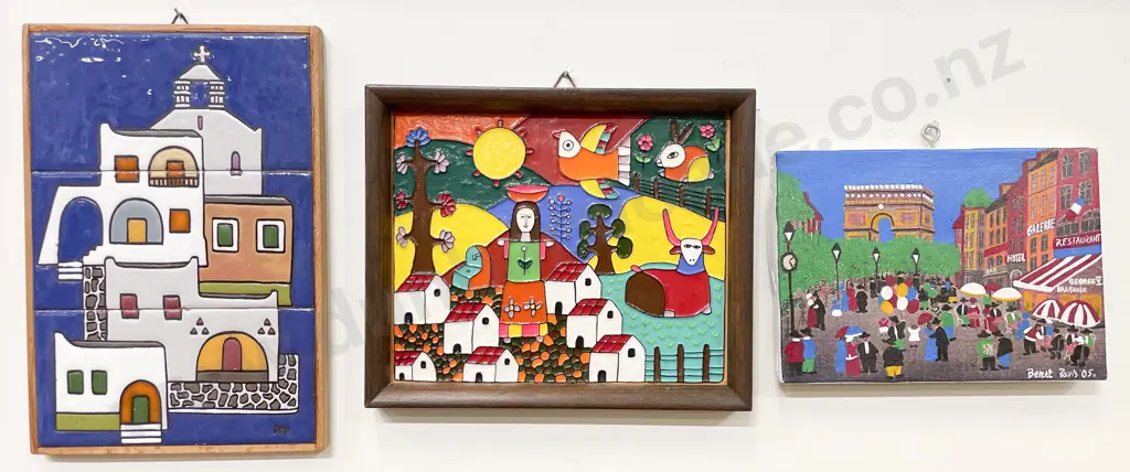 Two Framed Tiles & Other Image 1++