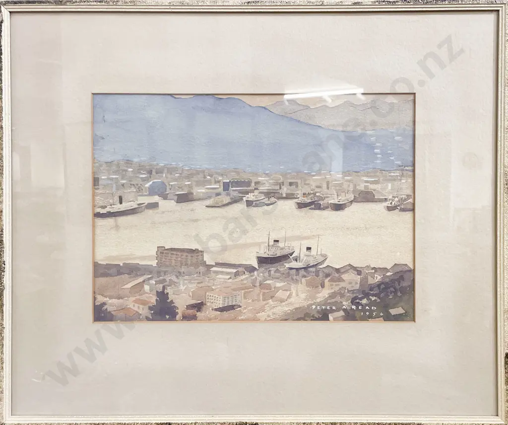 Peter A Read - Port Scene - Watercolour Image 1++