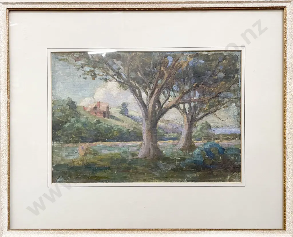 E G Hood - Landscape - Oil on Board Image 1++