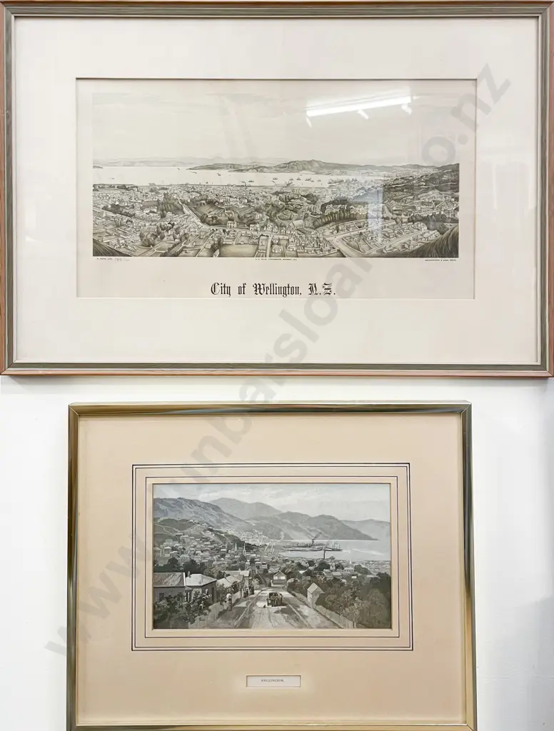 Four Framed Wellington Historical Prints Image 1++
