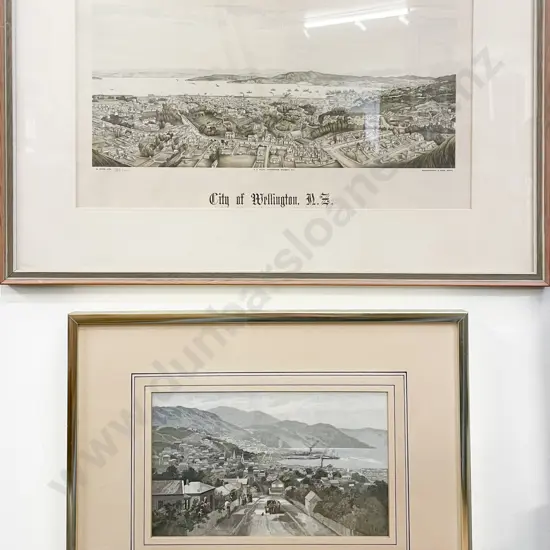 Four Framed Wellington Historical Prints