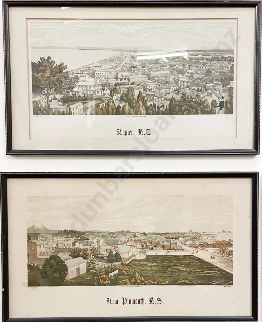 Four Framed Historic Lithographs Image 1++