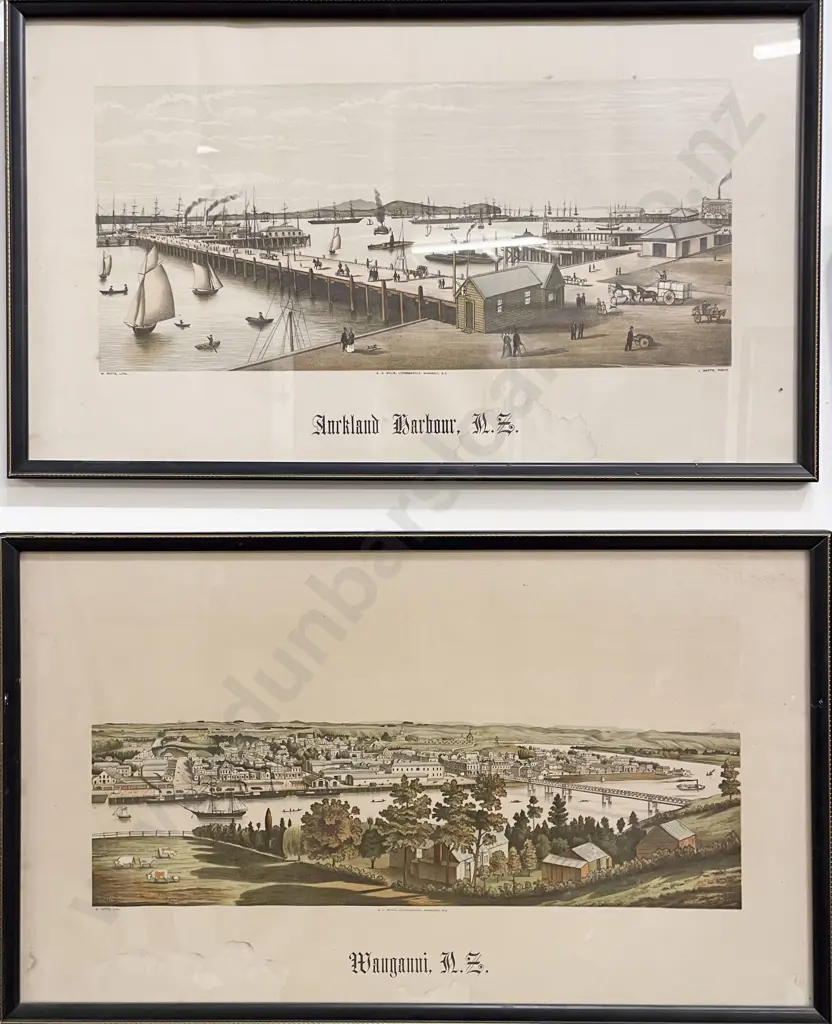 Four Framed Historic Lithographs Image 1++