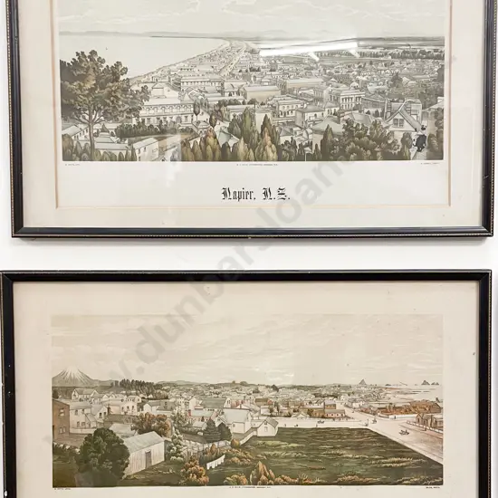 Four Framed Historic Lithographs