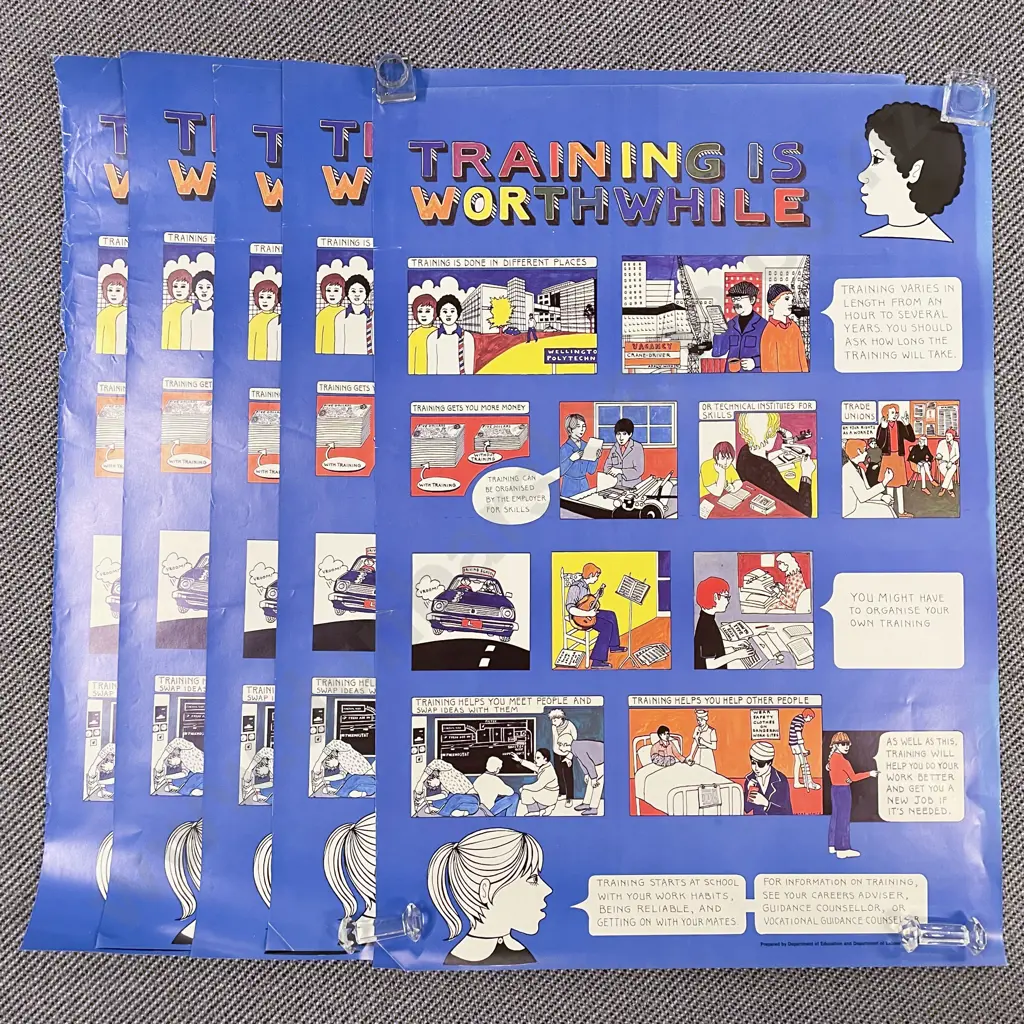 Four NZ Related Unframed Posters & Others Image 1++