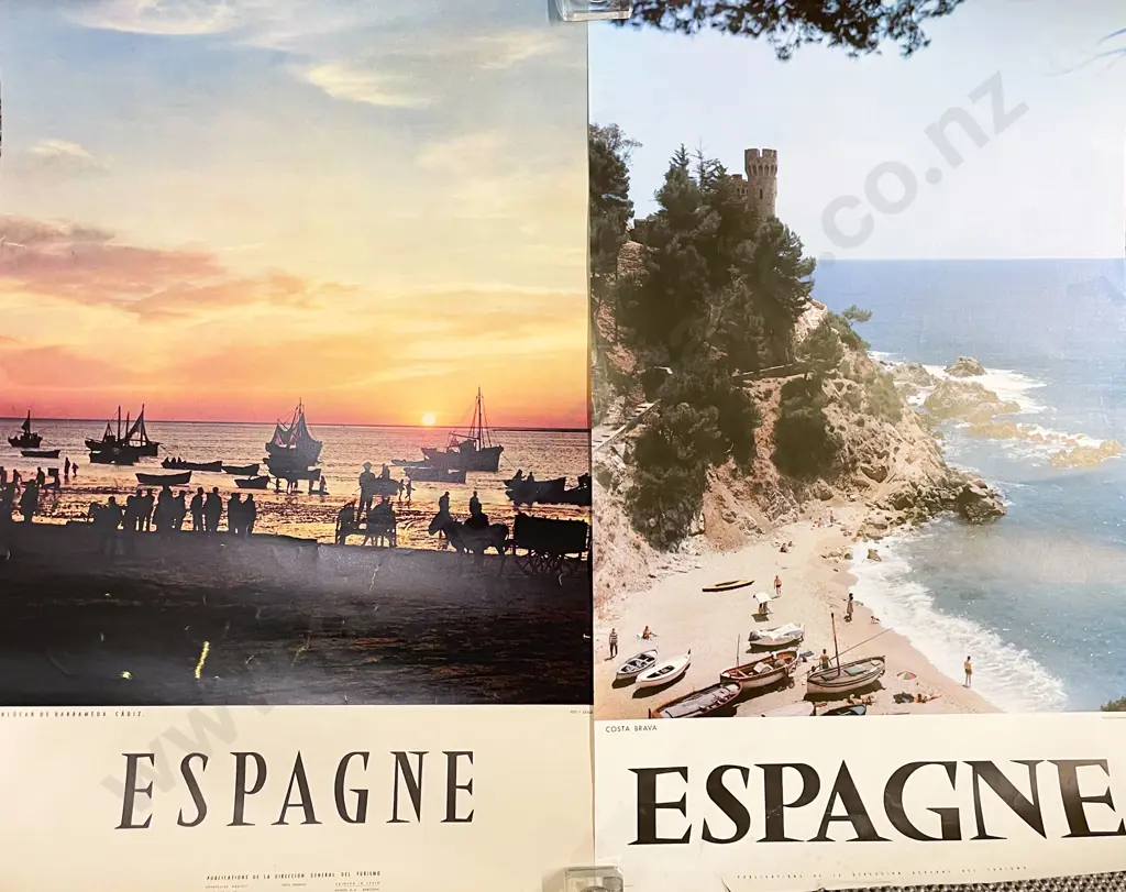 Four Vintage Spanish Tourism Posters (unframed) Image 1++