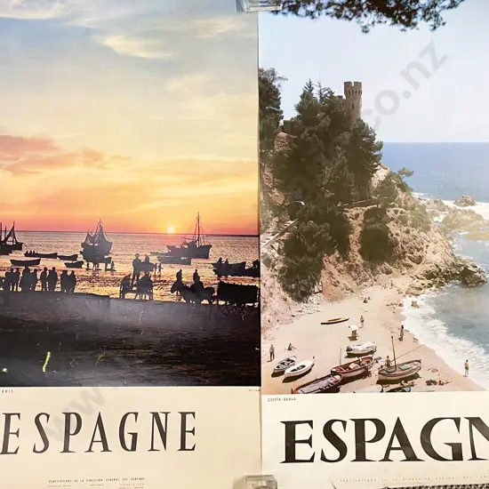 Four Vintage Spanish Tourism Posters (unframed)
