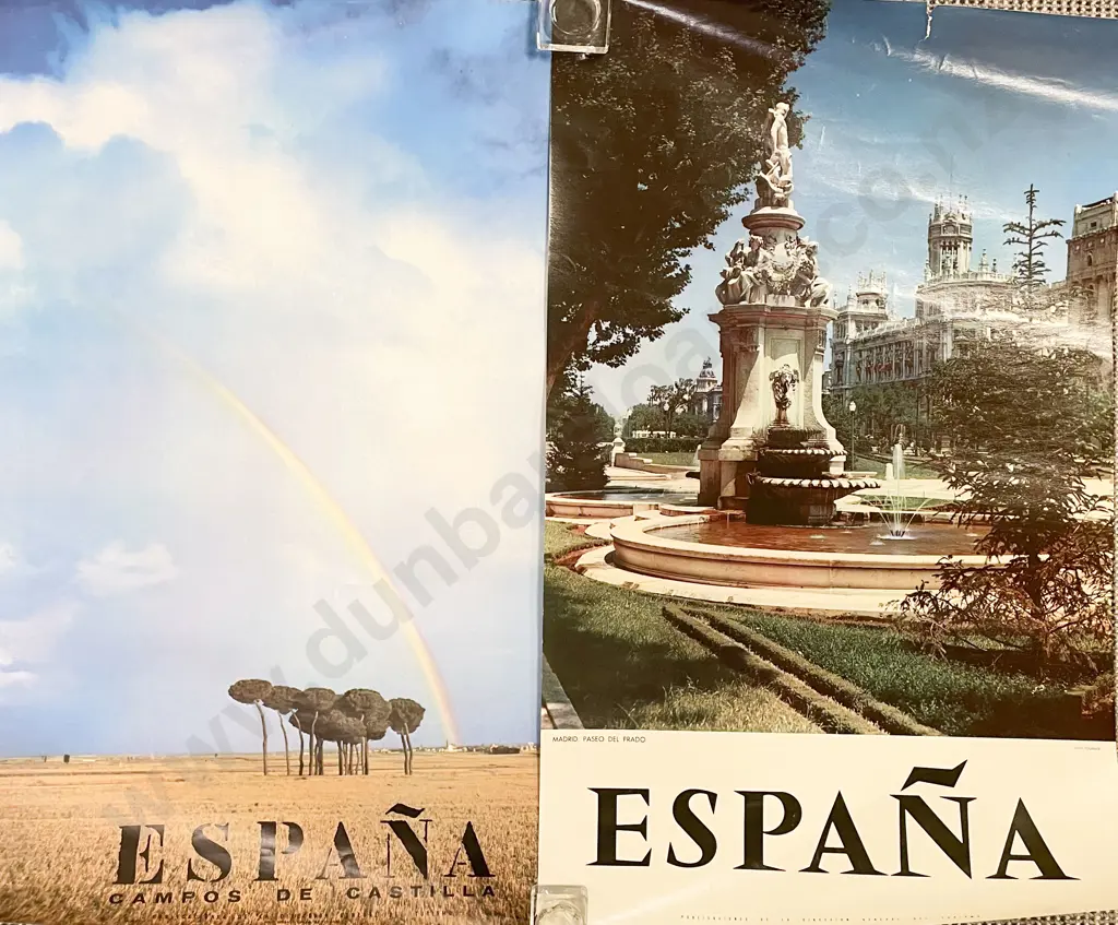 Four Vintage Spanish Tourism Posters (unframed) Image 1++