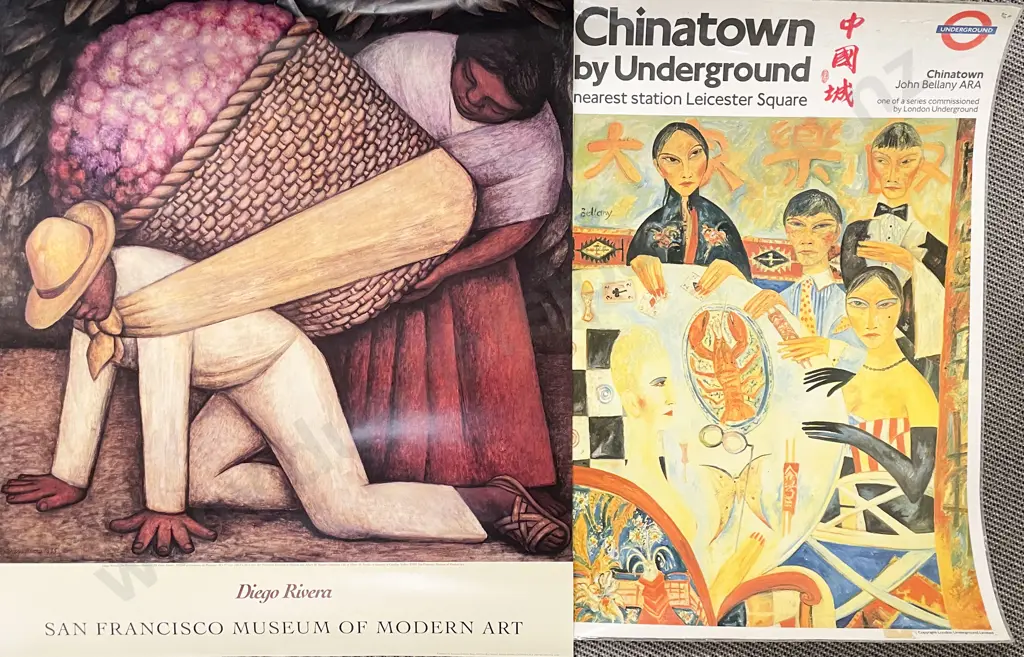 Six Various Vintage Art Posters (unframed) Image 1++