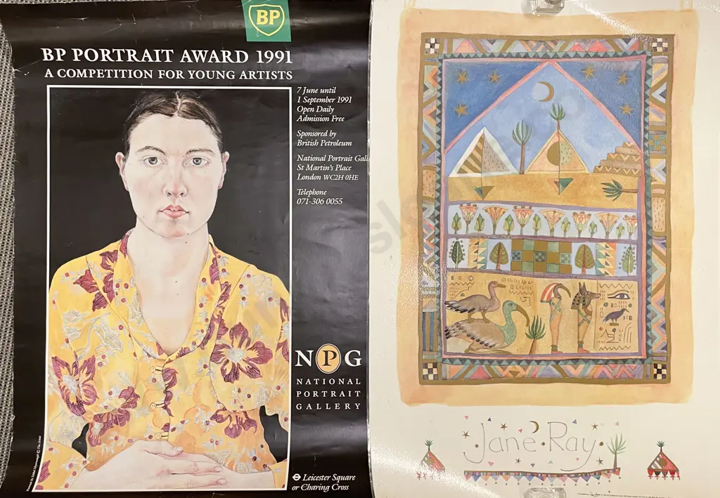 Six Various Vintage Art Posters (unframed) Image 1++