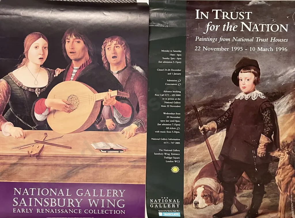 Five Various Vintage Art Posters (unframed) Image 1++