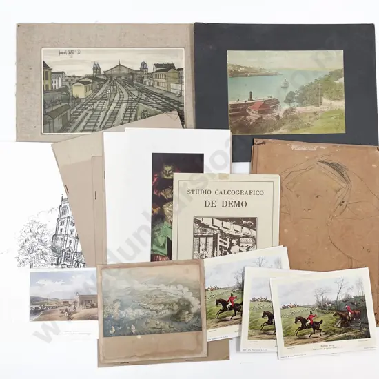 Quantity of Unframed Artworks