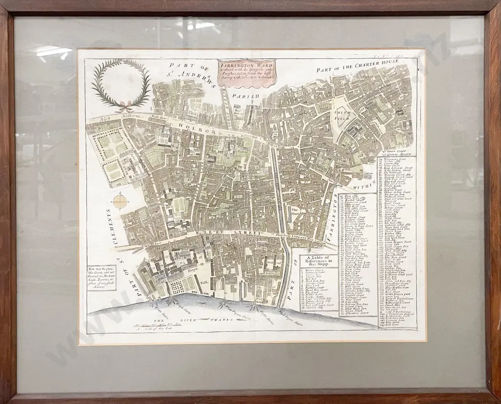 Set of Three Framed Antique Maps Image 1++