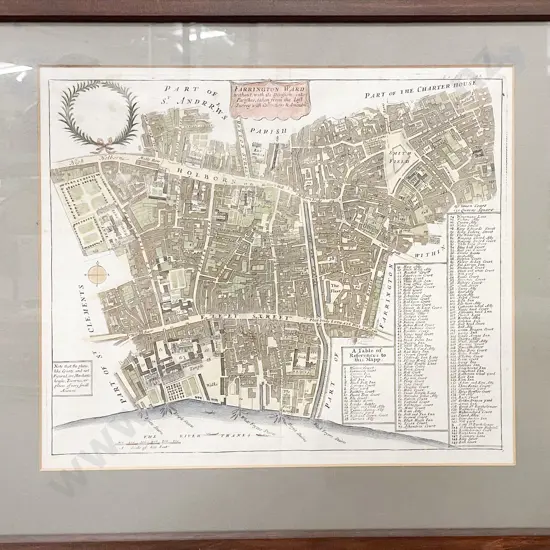 Set of Three Framed Antique Maps