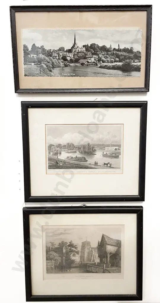 Two Antique Steel Engravings & Vintage Photograph Image 1++