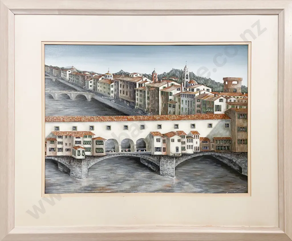 Royden Freeman - Ponte Vecchio Florence - Acrylic on Canvas Image 1++