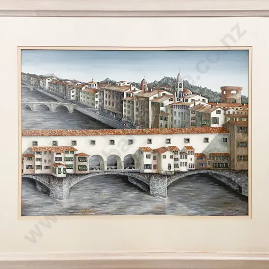 Royden Freeman - Ponte Vecchio Florence - Acrylic on Canvas