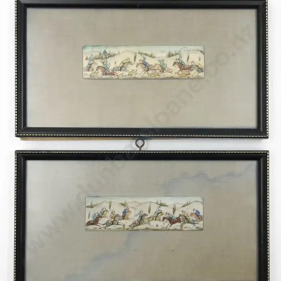 Two Moghul School Paintings on Ivory