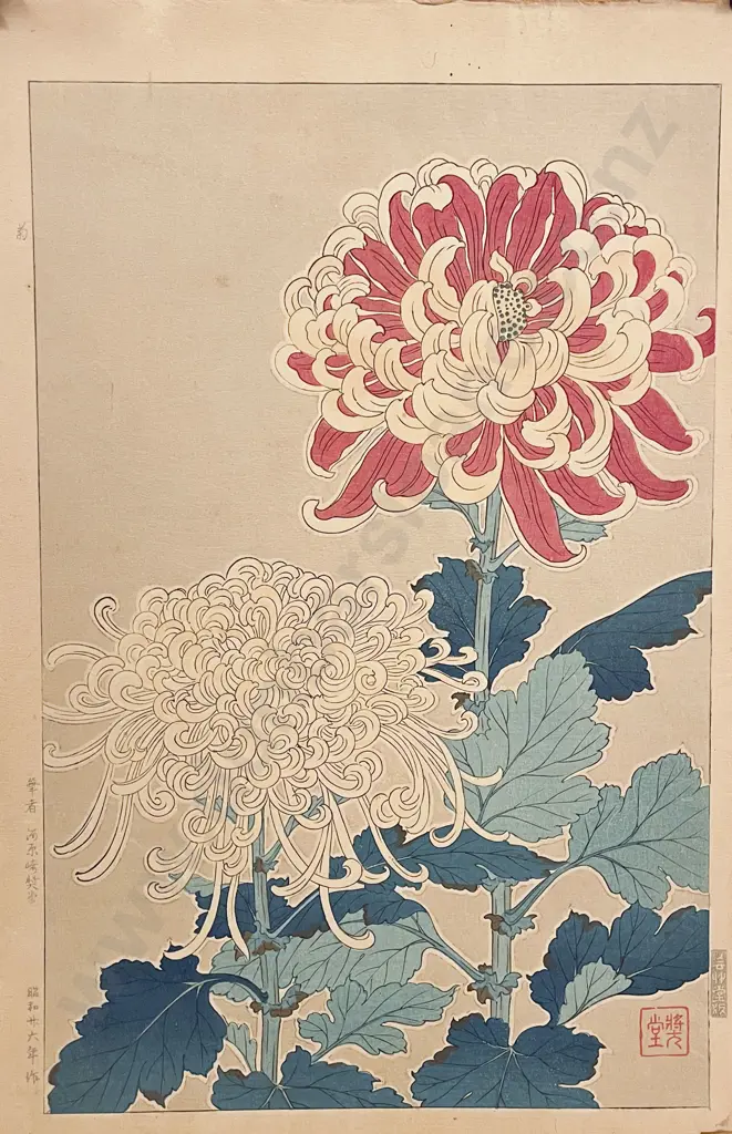 Five Japnese Woodblock Prints (unframed) Image 1++