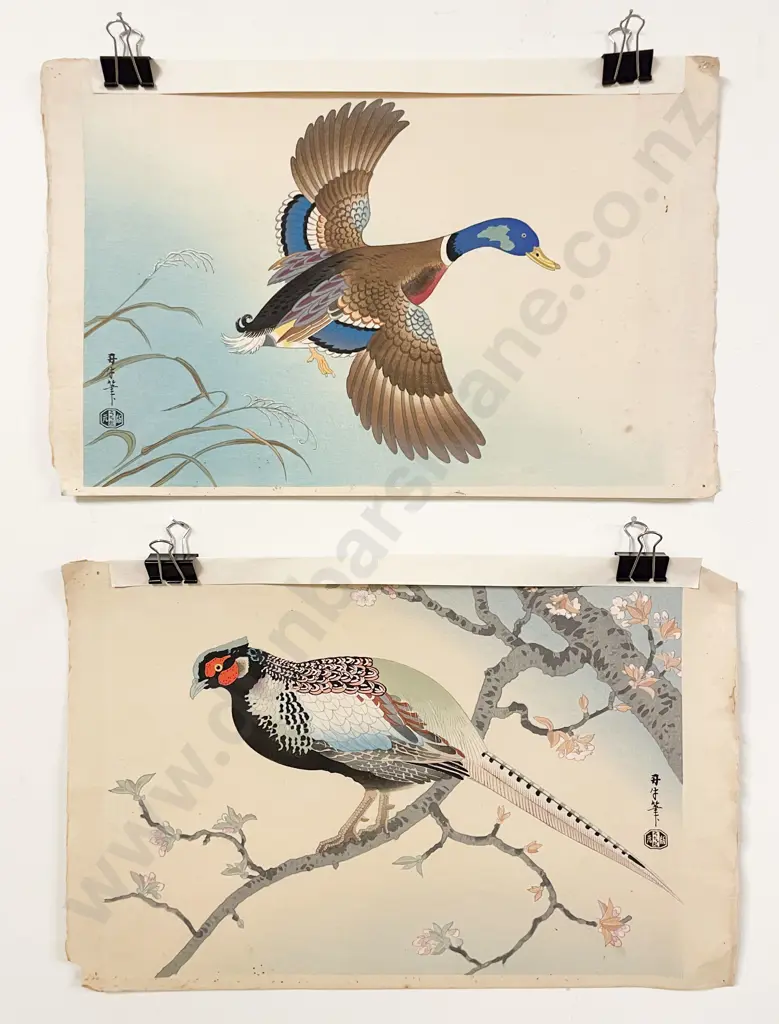 Two Japanese Woodblock Prints (unframed) Image 1++