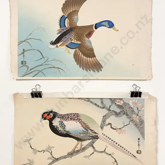 Two Japanese Woodblock Prints (unframed)