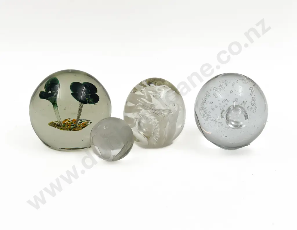Four Glass Paperweights Image 1++