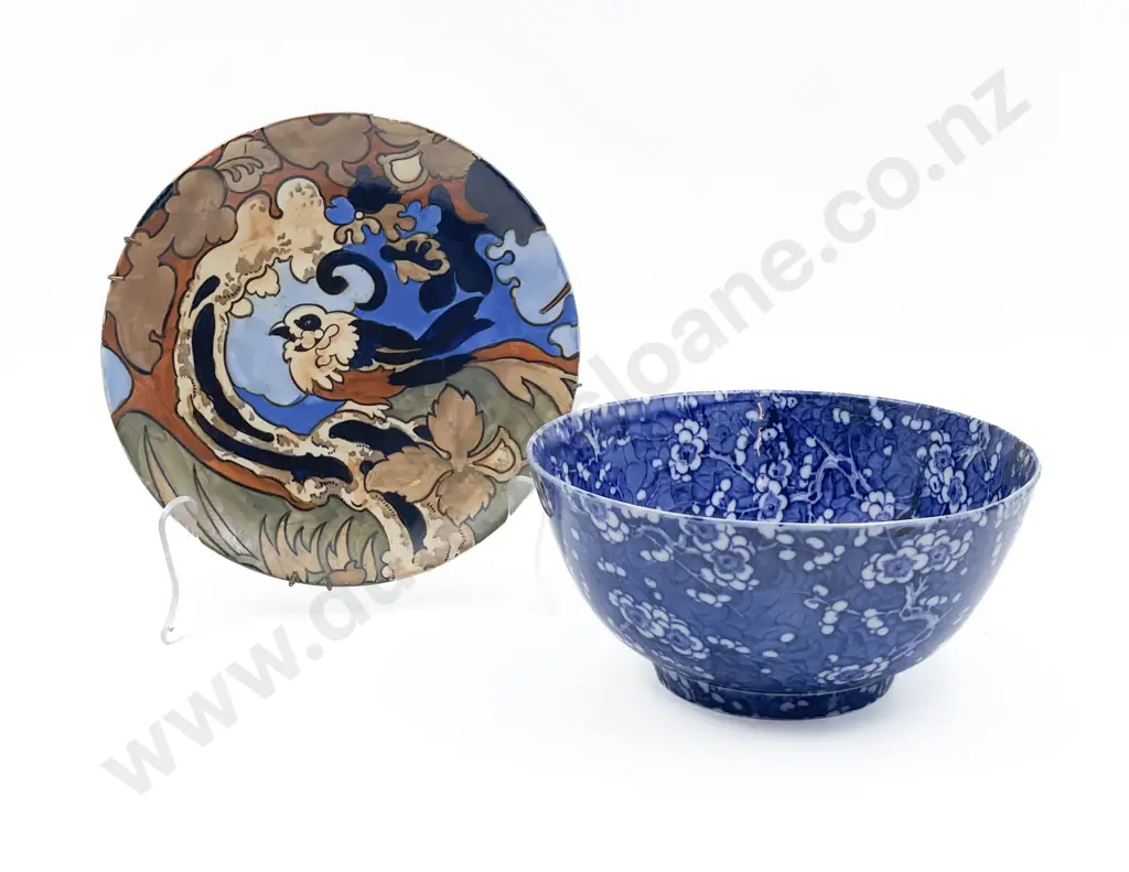 Amstel Plate and Staffordshire B&W Bowl Image 1++