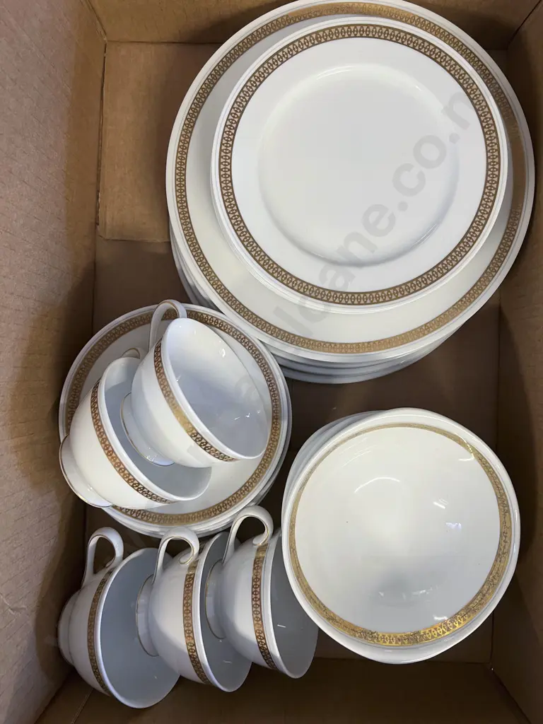 Mid C20th Japanese Sango Laura Pattern Dinner Ware Image 1++