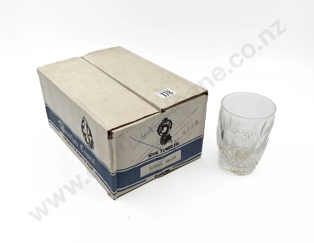 Boxed Six Waterford Colleen Pattern 10oz Tumblers Image 1++