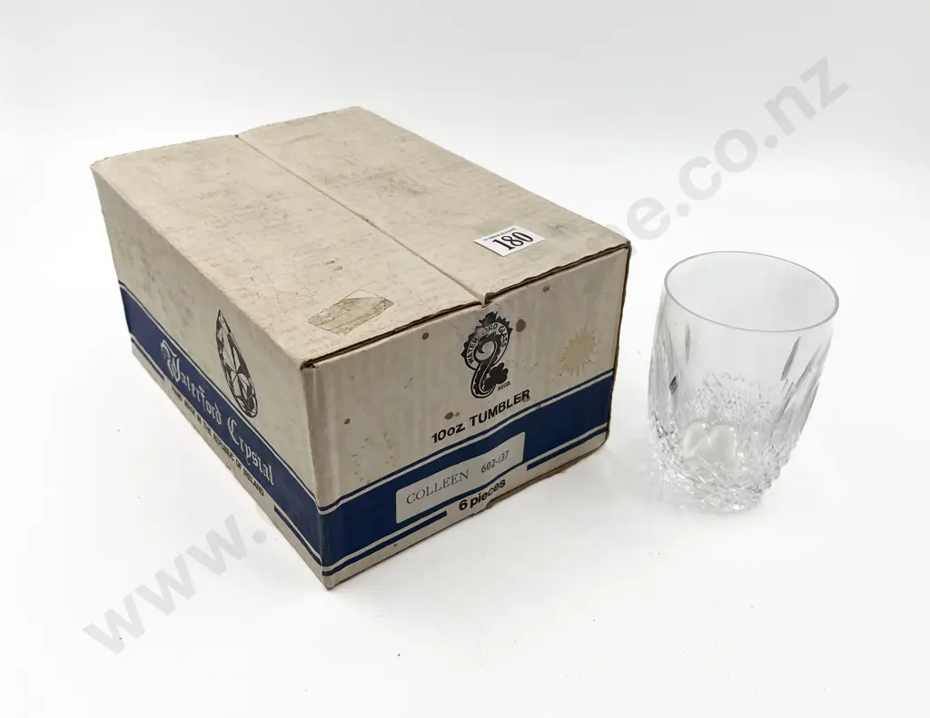 Boxed Six Waterford Colleen Pattern 10oz Tumblers Image 1++