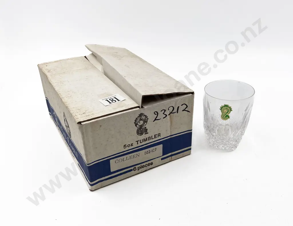 Boxed Six Waterford Colleen Pattern 5oz Tumblers Image 1++