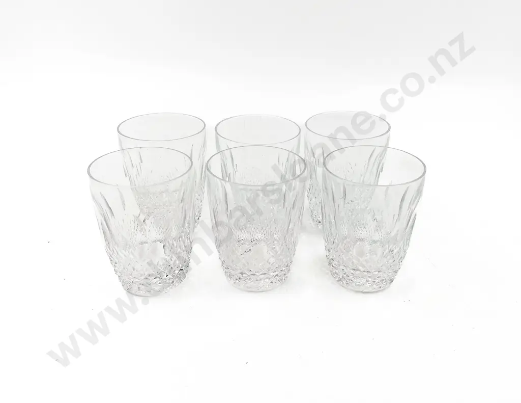 Six Waterford Crystal Colleen Pattern 5oz Tumblers Image 1++