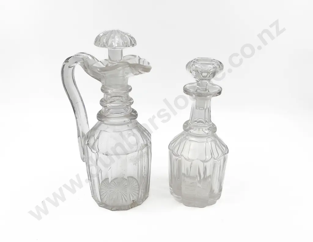 Early C19th Claret Jug & Wine Decanter Image 1++