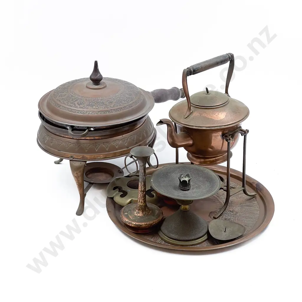 Copper Tray Spirit Kettle Cooker & Various Image 1++