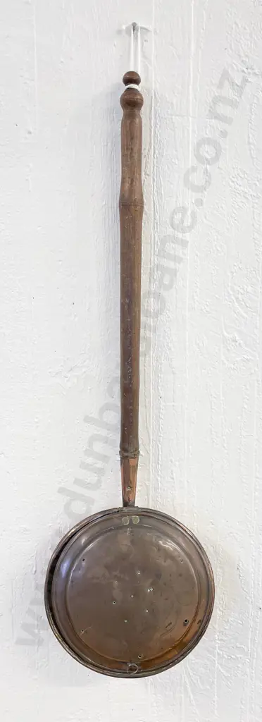 Victorian Copper Bed Warming Pan Image 1++