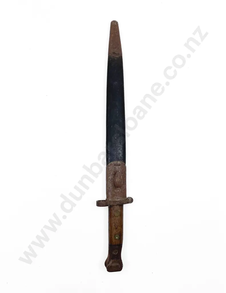 WWI 1907 Pattern EFD Enfield Bayonet and Leather Scabbard Image 1++