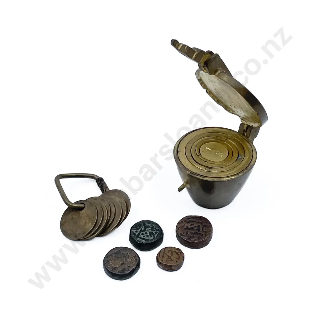 Reproduction Set Brass Bucket Weights Image 1++