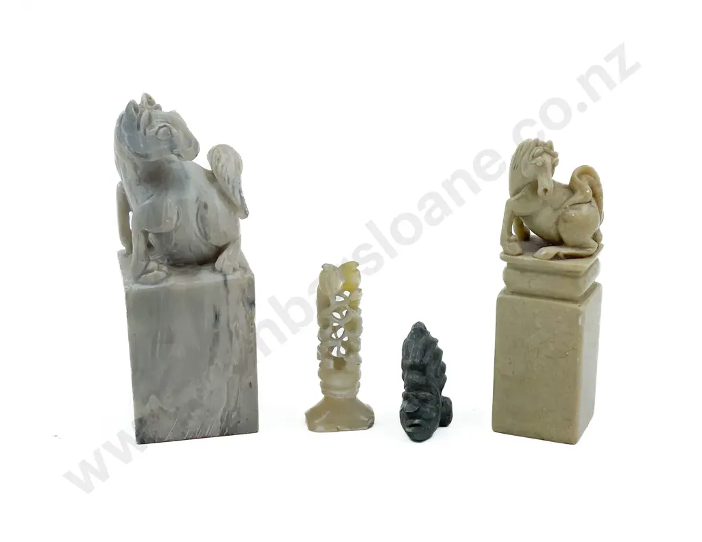 Two Soap Stone Seal Chops Image 1++