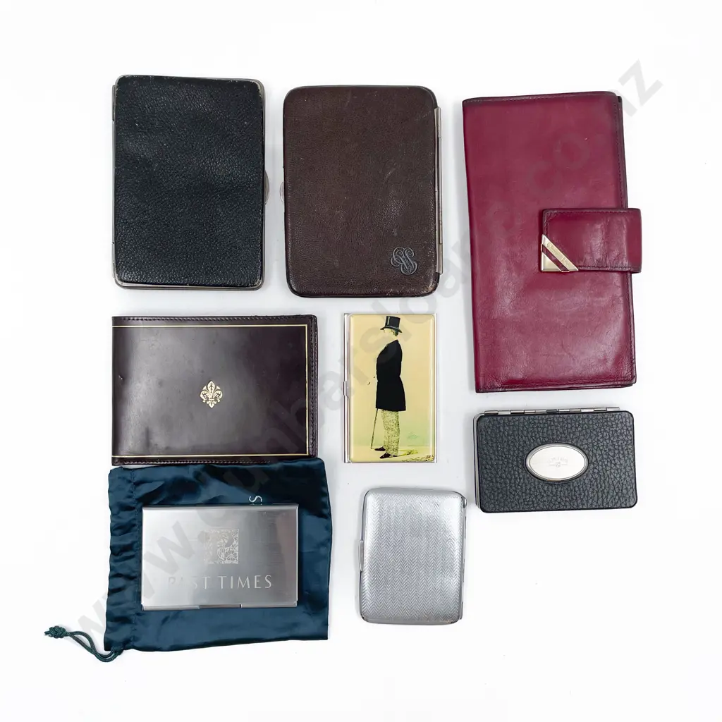 Collection Vintage to Modern Various Wallets and Cigarette Cases (8) Image 1++