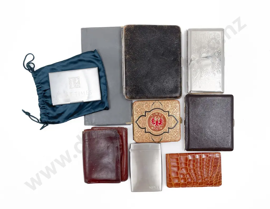 Collection Vintage to Modern Various Wallets and Cigarette Cases (9) Image 1++