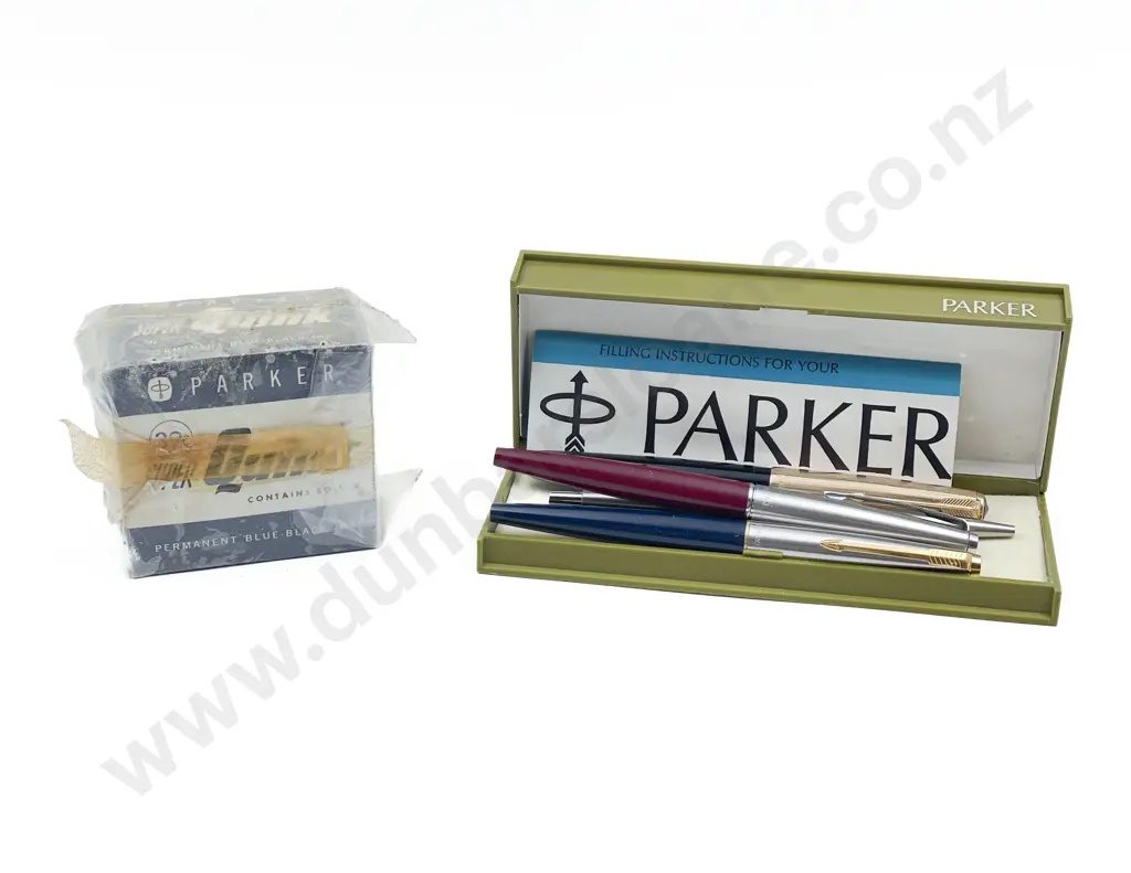 Parker Gold Plate and Resin Fountain Pen Image 1++