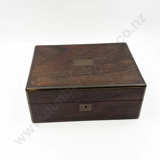 Victorian Rosewood Brass Bound Work Box