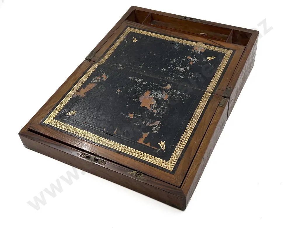 Victorian Walnut Writing Box Image 1++