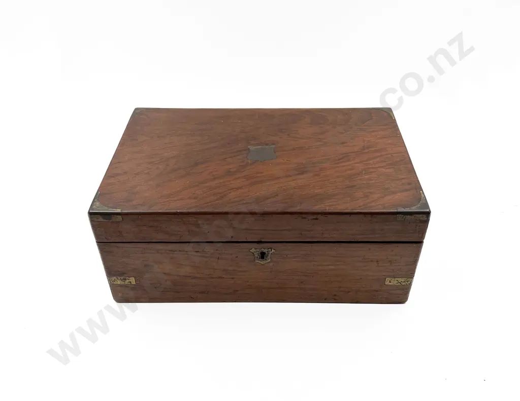 Victorian Walnut Writing Box Image 1++