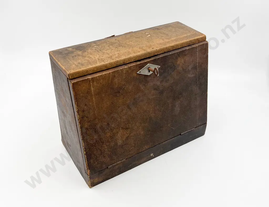 Edwardian Leather Bound Letter Writing Box Image 1++