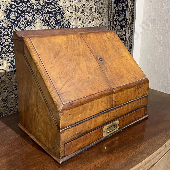 Victorian Walnut Desk Work Box