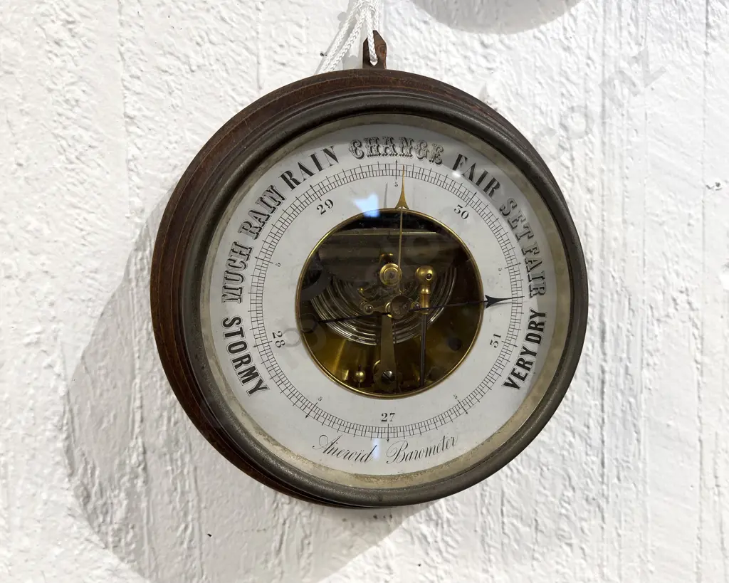Victorian Aneroid Barometer Image 1++