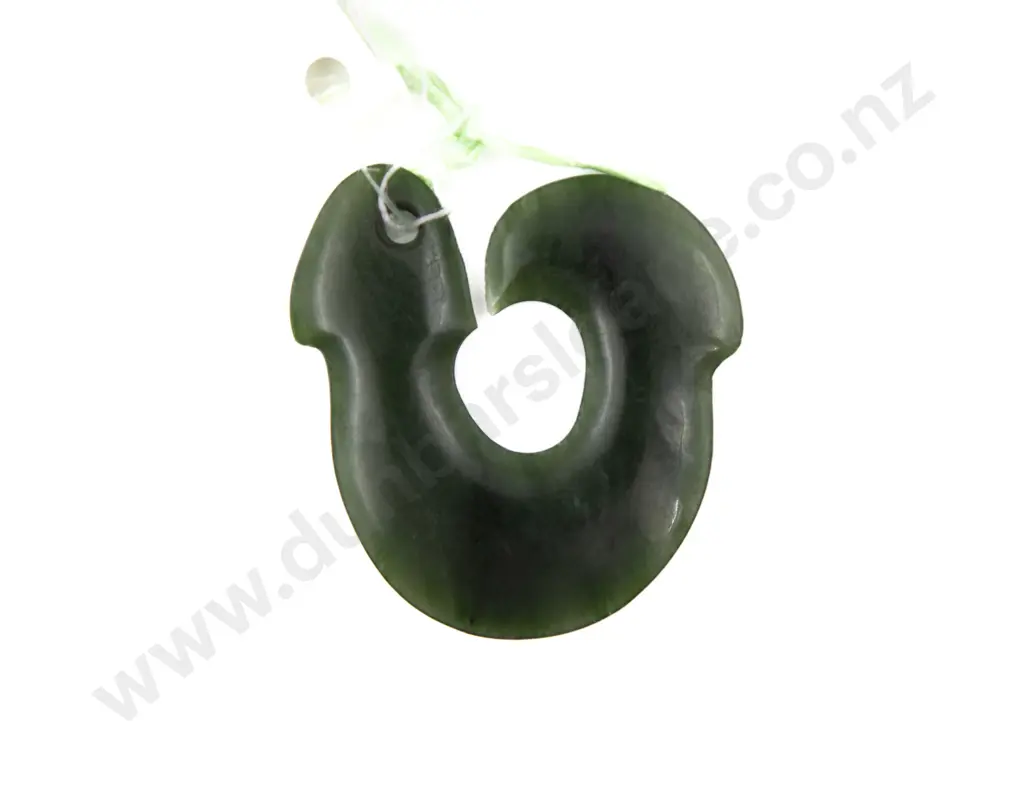 Pounamu Hei Matau (fish hook pendant) Image 1++