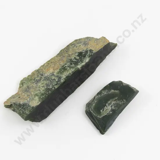 Four Small Toki with Two Pounamu Roughouts